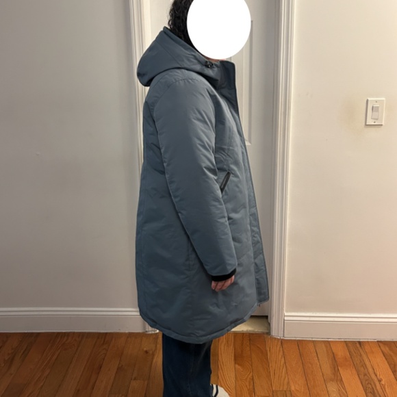 Noize - Vegan Brinley Water Resistant Hooded Insulated Parka Jacket - Blue- XXL - Picture 3 of 7